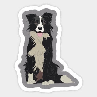 Border collie dog Sticker